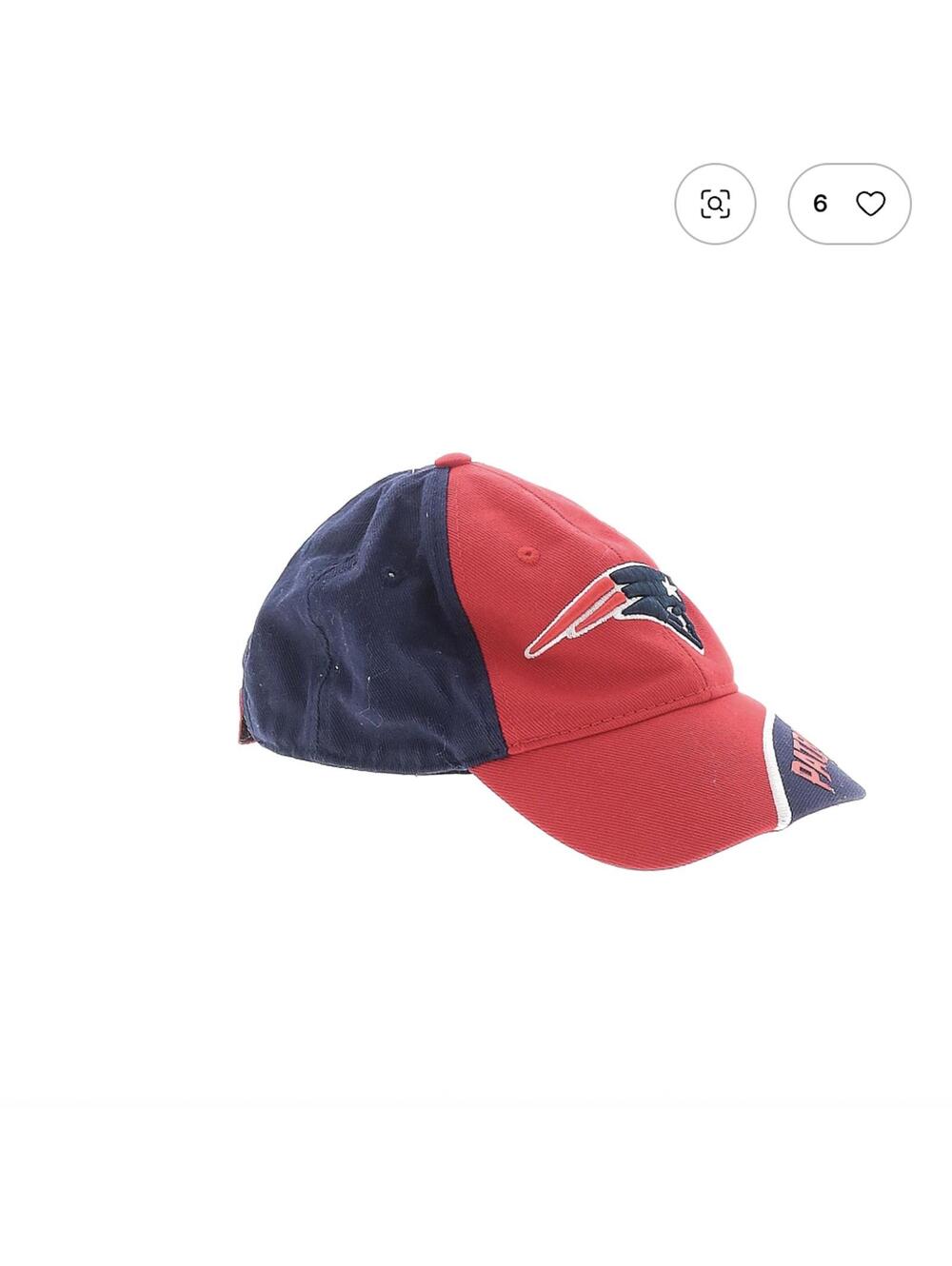 NFL Red and Navy Baseball Cap - One Size